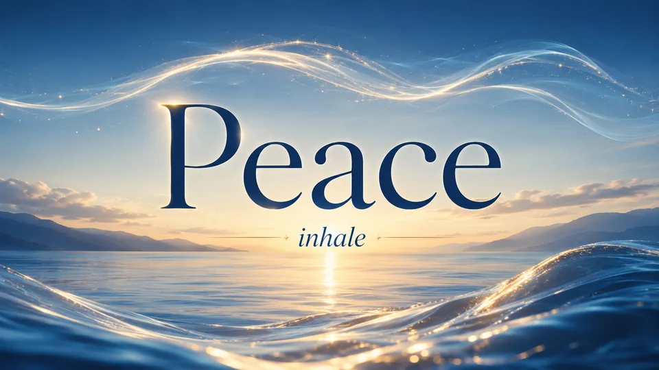 Peace inhale mantra image