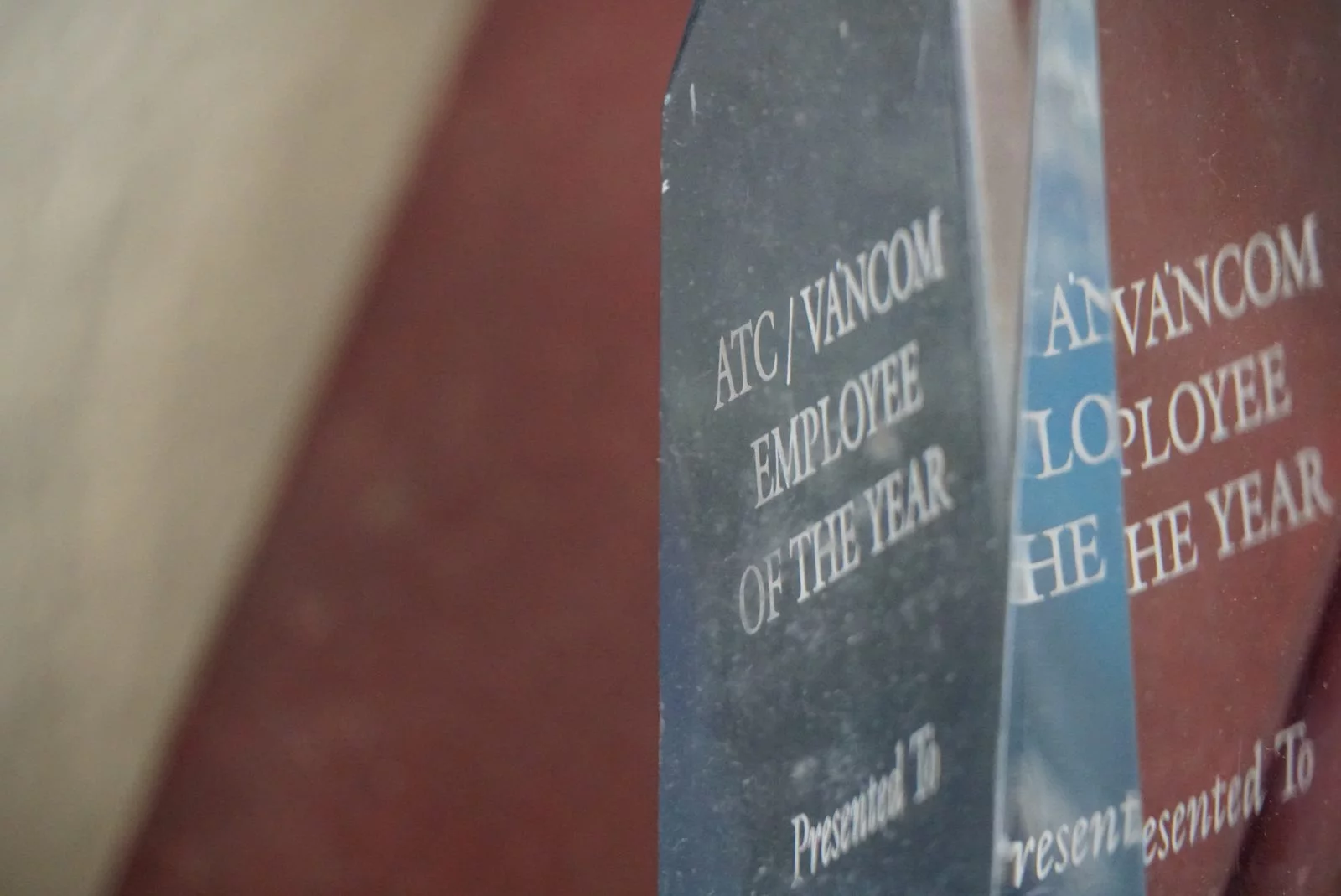 employee of the year plaques