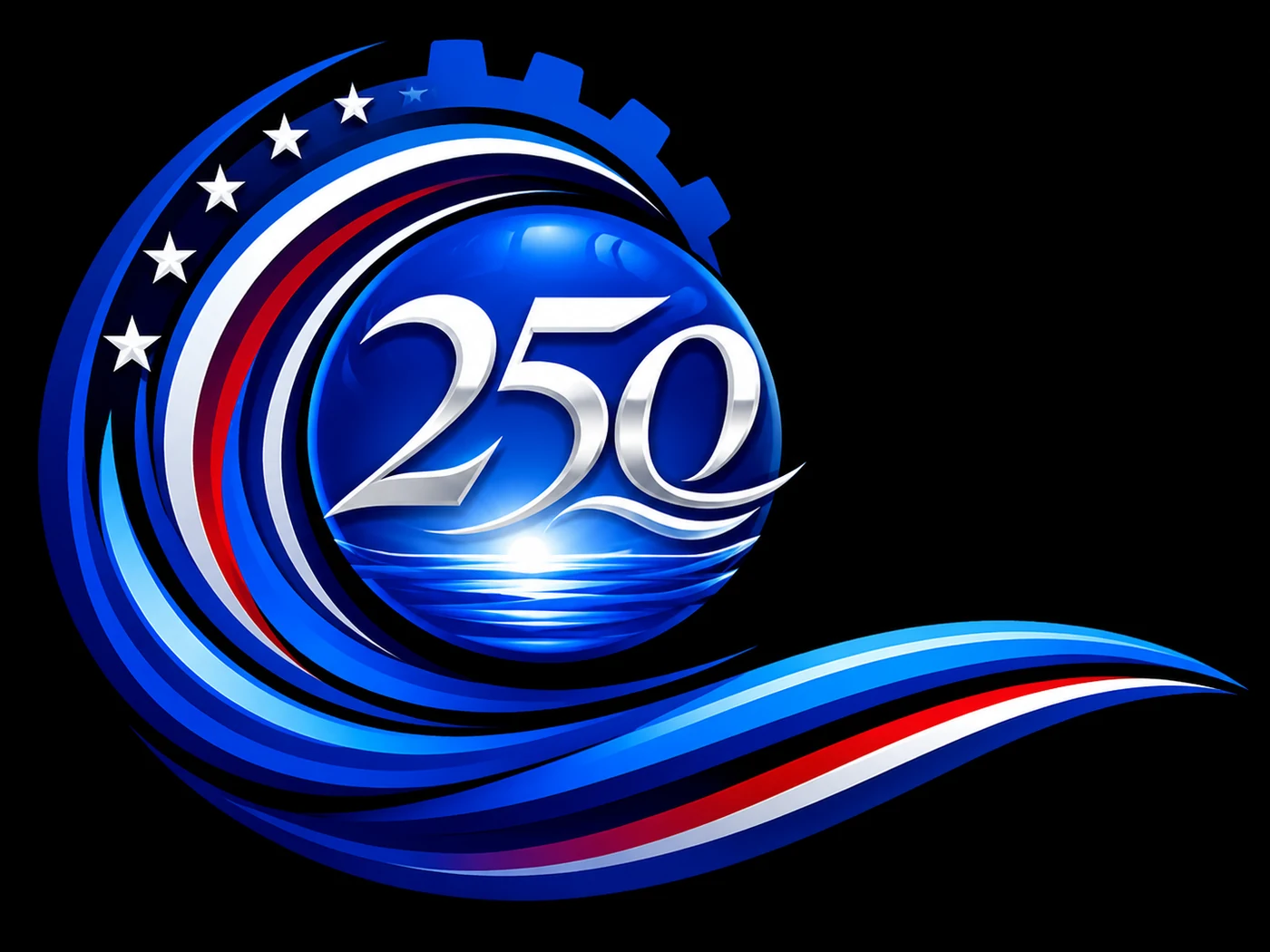 BluSup 250 America 250 celebration guide artwork