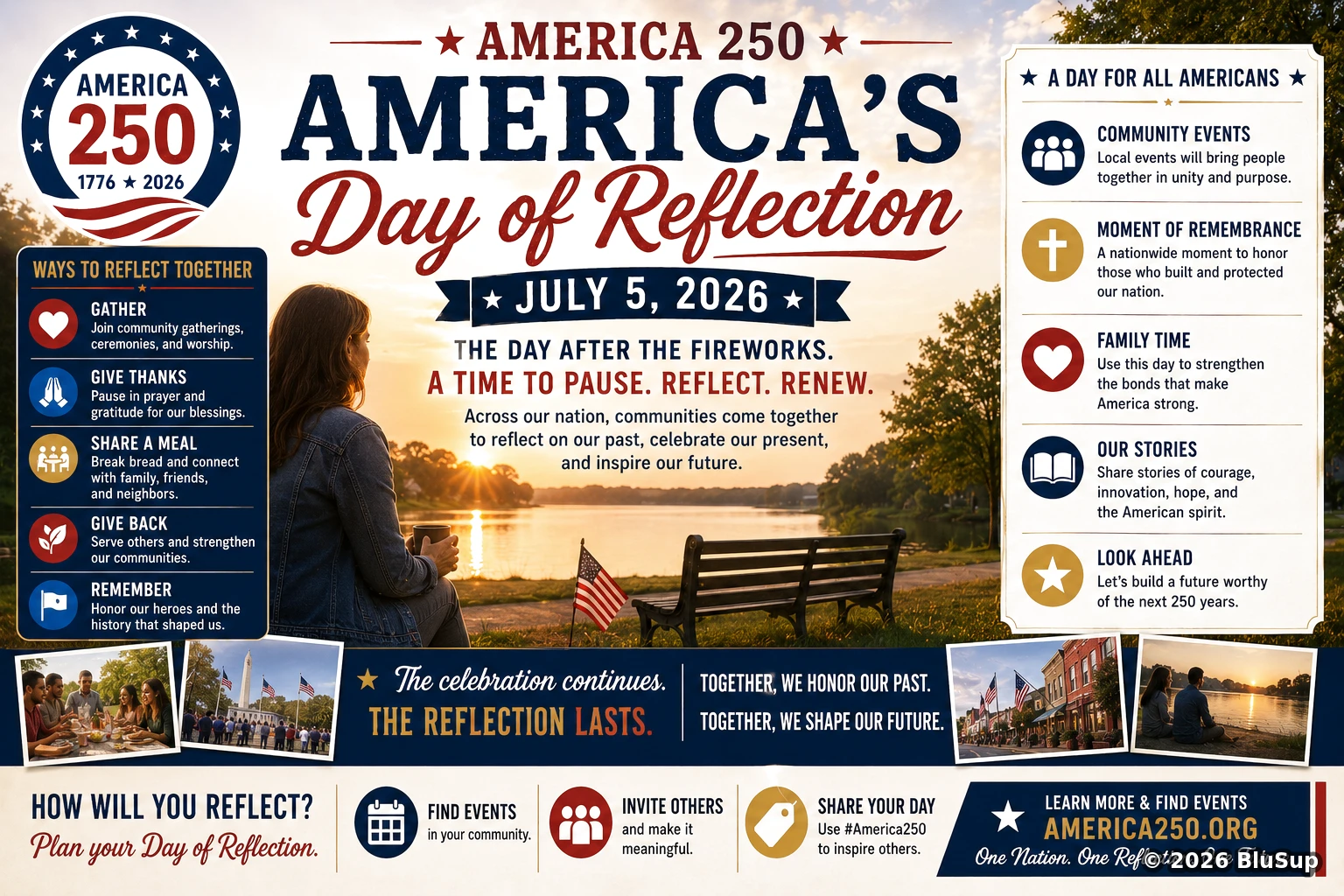 America’s Day of Reflection — BluSup 250 visual