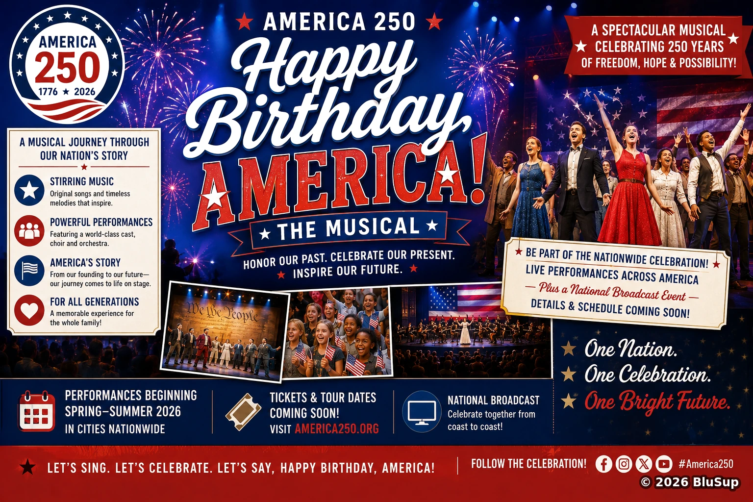 Happy Birthday America! An Original Musical — BluSup 250 visual