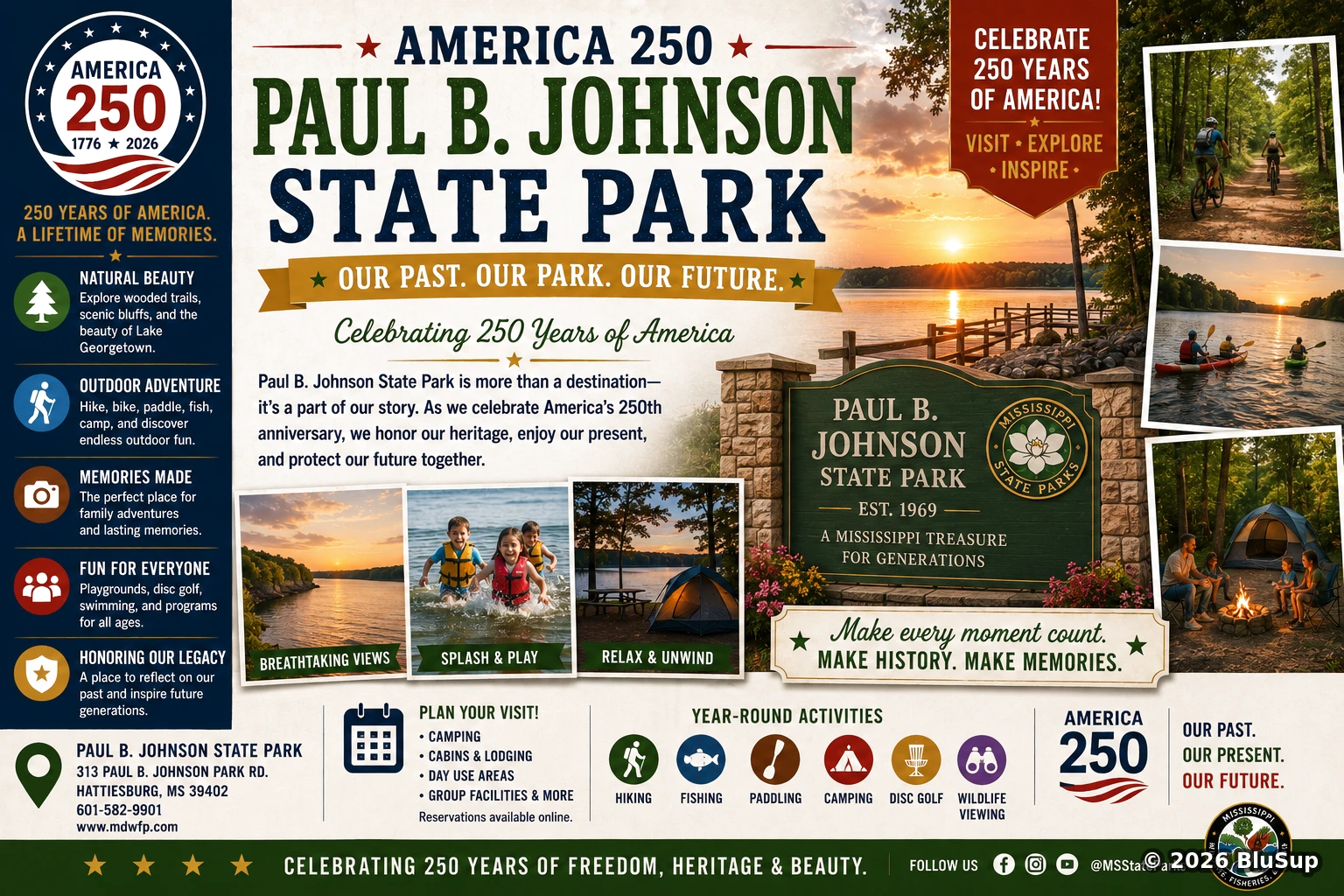 Paul B. Johnson State Park Celebration — BluSup 250 visual
