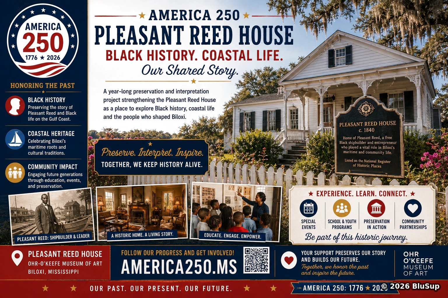 Keepers of the Coast: Preserving Black History at Pleasant Reed — BluSup 250 visual