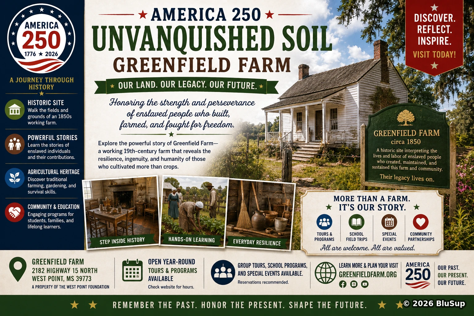 Unvanquished Soil: A Year at Greenfield Farm — BluSup 250 visual