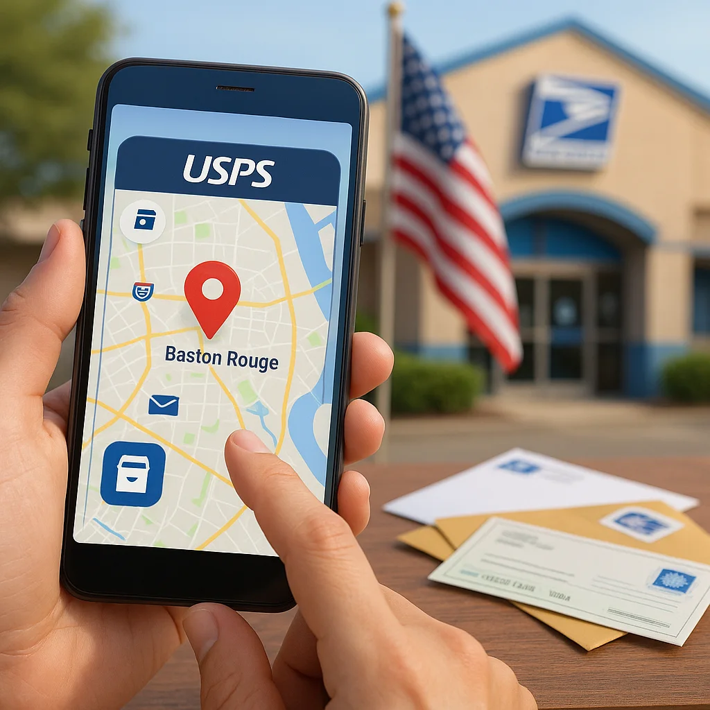 USPS Location Finder for Baton Rouge Mail Errands
