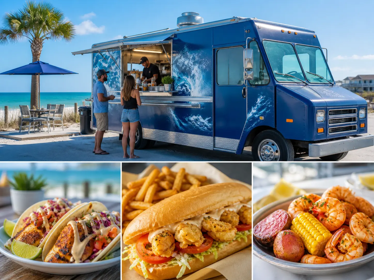 Who Dat Po'Boys & Seafood Food Truck generated visual preview