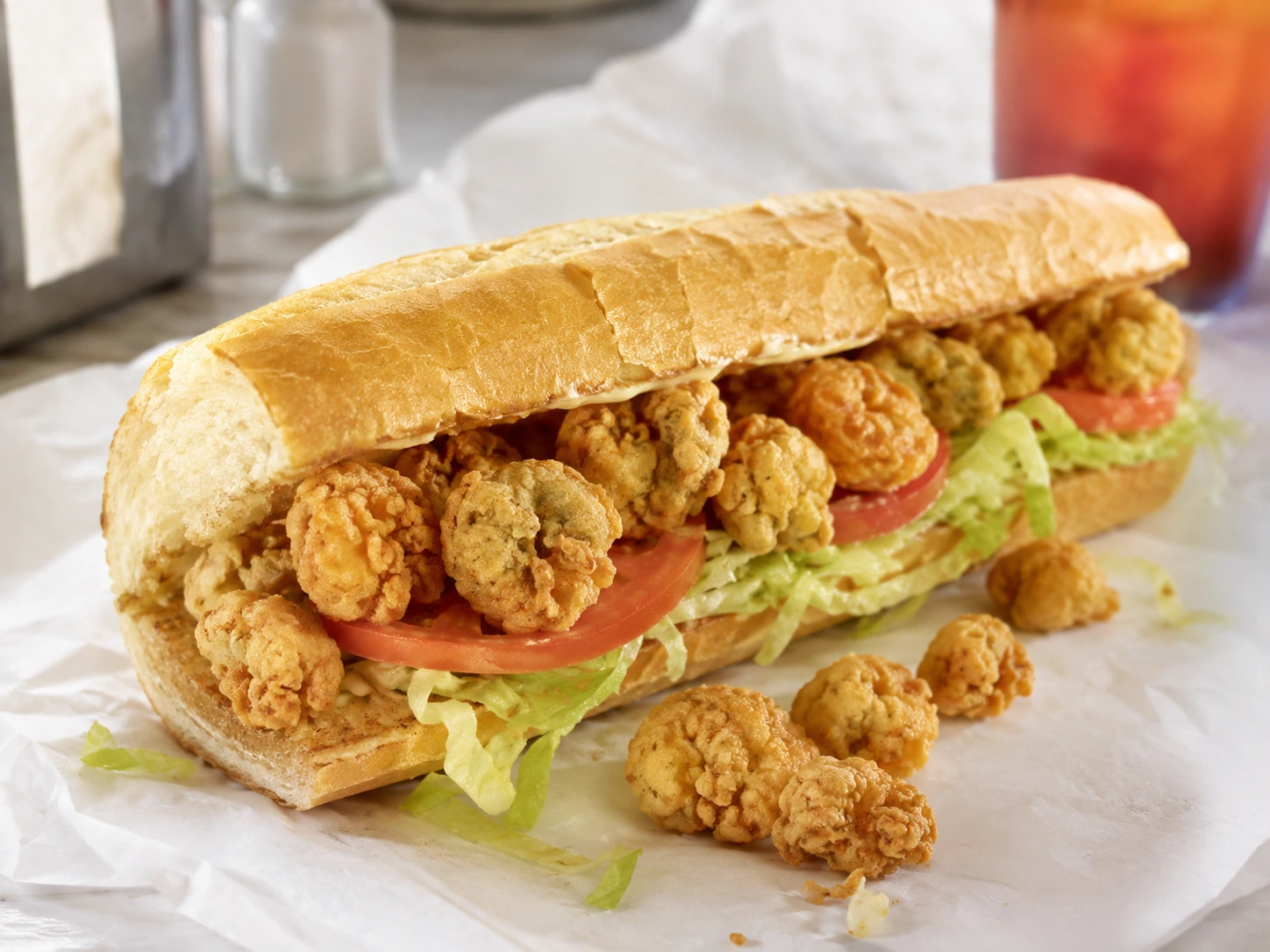 Fried Shrimp or Oyster Po’boy at Domilise's Po-Boys visual preview
