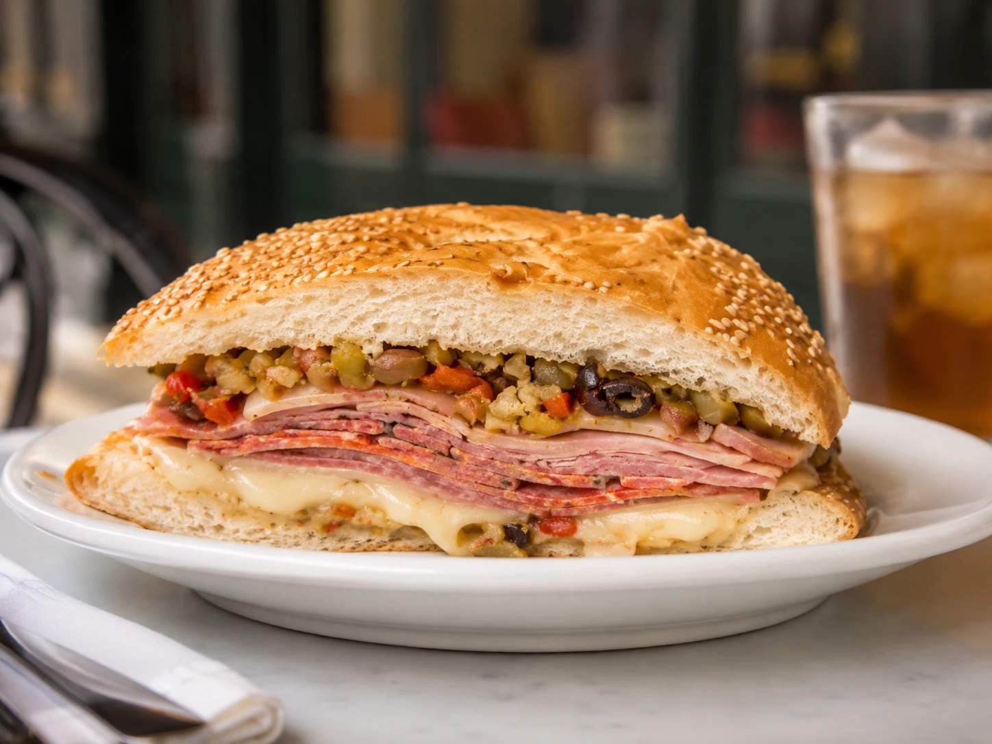 Hot Muffuletta at Napoleon House visual preview