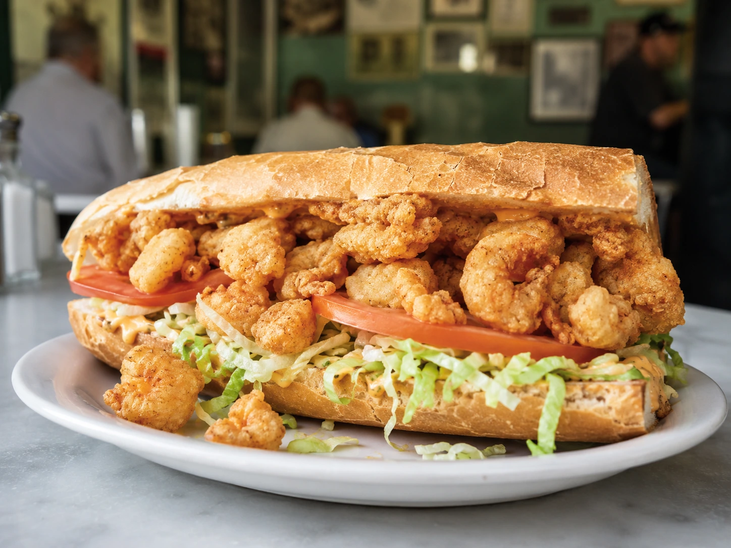 Shrimp Po’boy at Parkway Bakery & Tavern visual preview