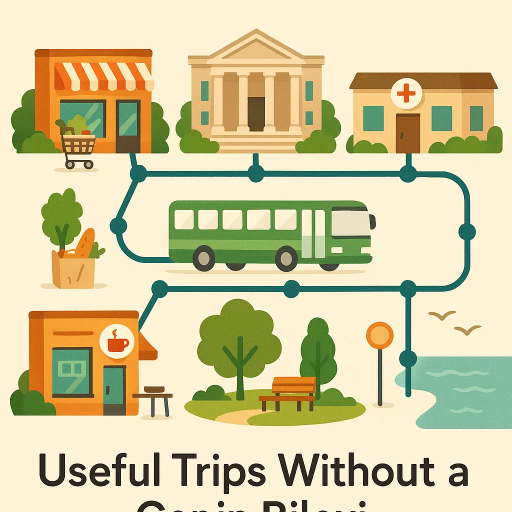 Useful Trips Without a Car Bluoxi category artwork