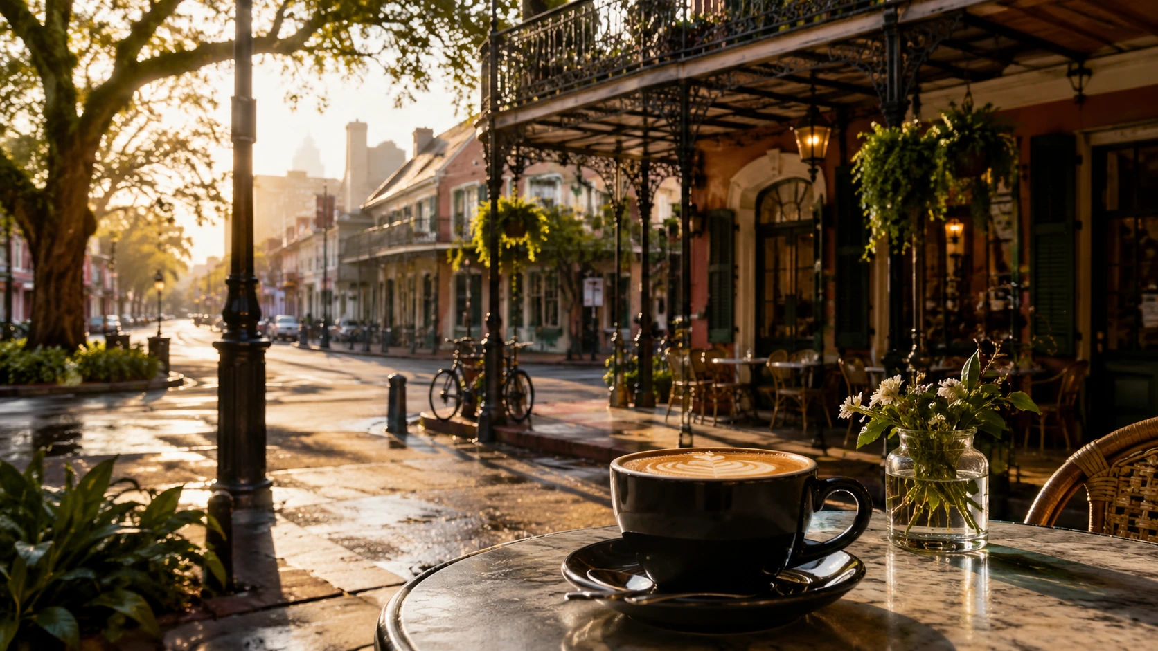 New Orleans Coffee Shops guide artwork
