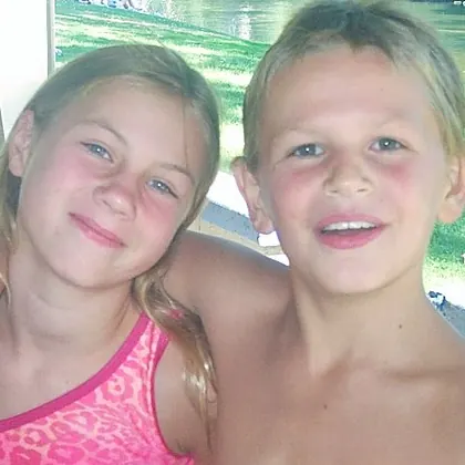 Grandkids, Shelby and John