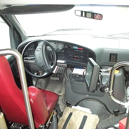 Bus interior
